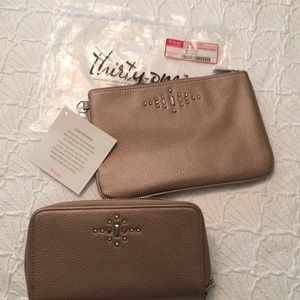 Combo of wallet and bag.